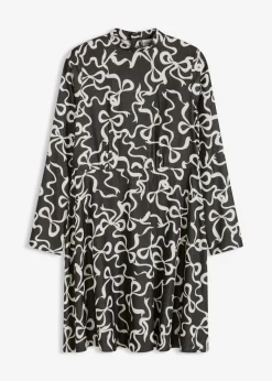 Best Vestido midi de mezcla de viscosa fluida Mujer Vestidos