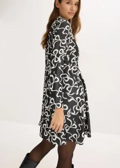 Best Vestido midi de mezcla de viscosa fluida Mujer Vestidos