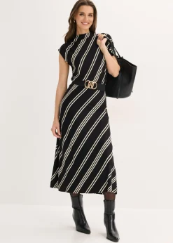 Clearance Vestido midi de mezcla de viscosa suave Mujer Vestidos