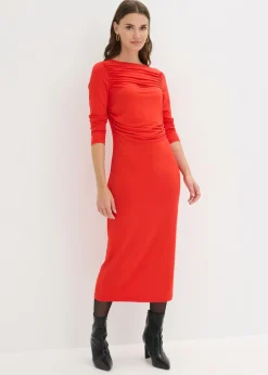 Discount Vestido midi de punto Mujer Vestidos