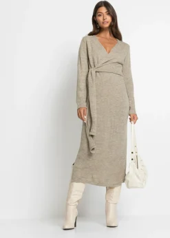 Vestido midi de punto Mujer Vestidos|Ropa De Punto