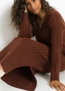 Best Vestido midi de punto Mujer Vestidos|Ropa De Punto