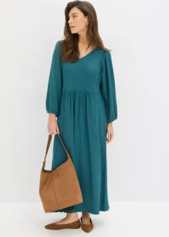 Discount Vestido midi de punto estructurado Mujer Vestidos|Novedades
