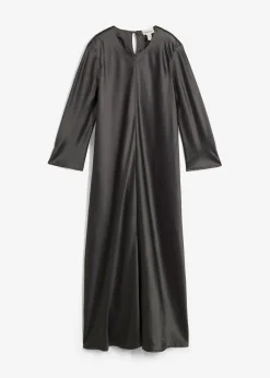 Sale Vestido midi de satén brillante Mujer Vestidos