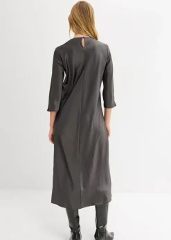 Sale Vestido midi de satén brillante Mujer Vestidos