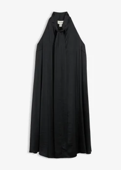 Best Vestido midi de satén de mezcla de viscosa Mujer Esenciales|Vestidos