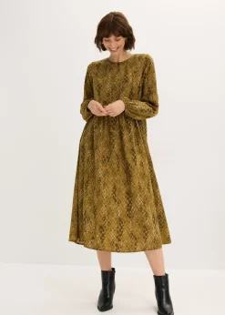Sale Vestido midi de satén fluido Mujer Vestidos
