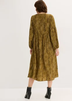 Sale Vestido midi de satén fluido Mujer Vestidos
