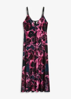 Best Vestido midi de terciopelo brillante Mujer Vestidos|Ropa Elegante