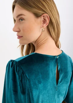 Discount Vestido midi de terciopelo suave Mujer Vestidos