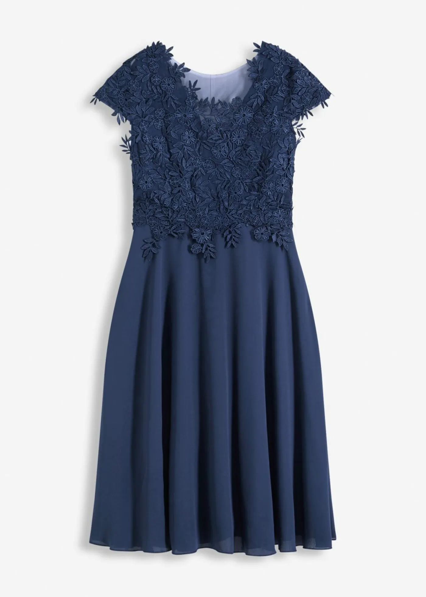 Best Vestido midi de tul delicado con encaje Mujer Vestidos|Ropa Elegante
