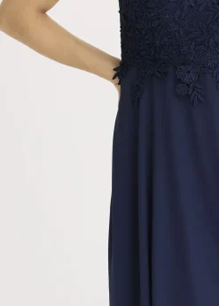 Best Vestido midi de tul delicado con encaje Mujer Vestidos|Ropa Elegante