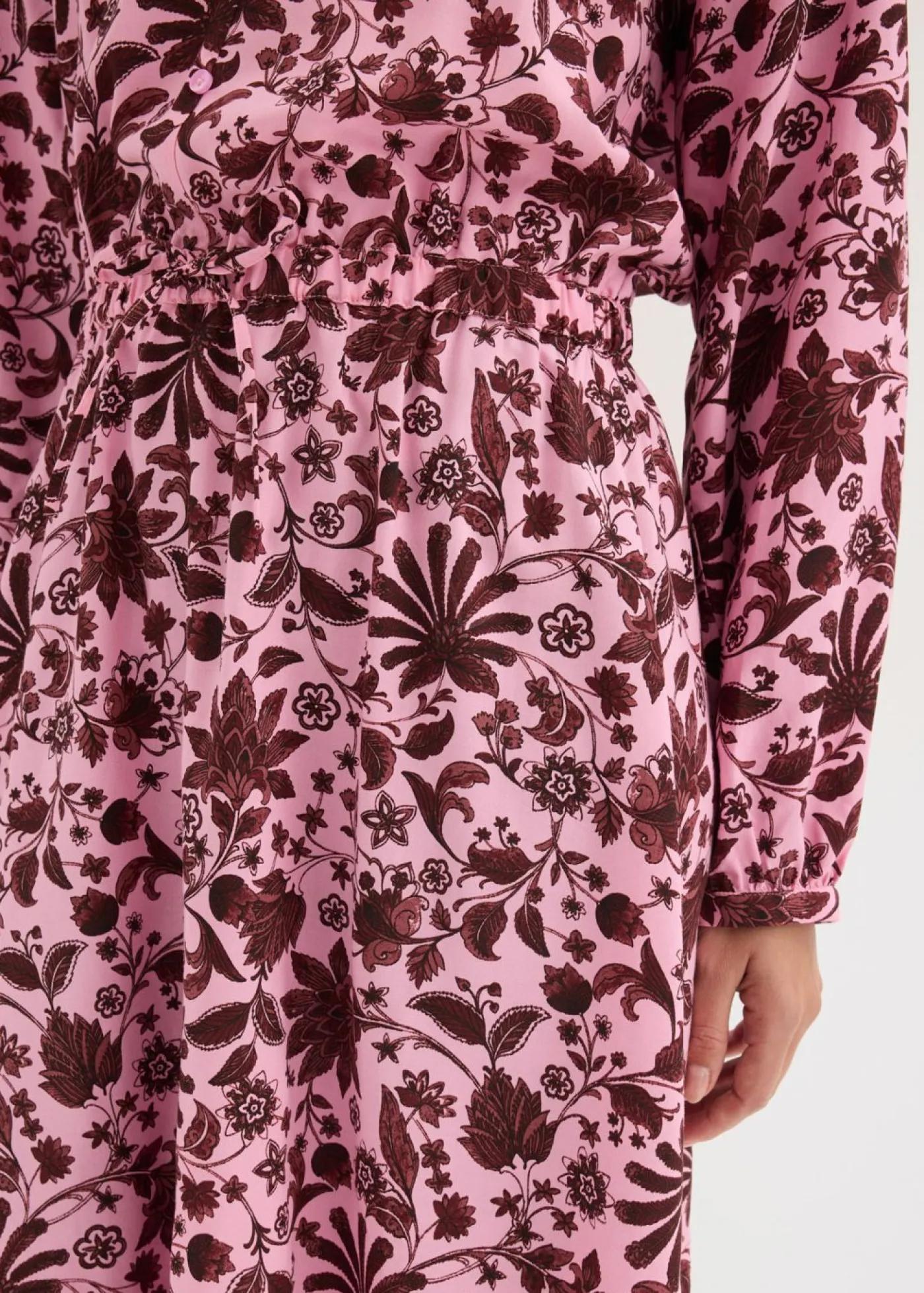 Hot Vestido midi de viscosa fluida Mujer Vestidos