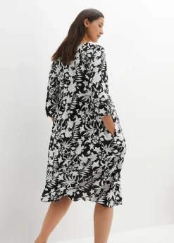 Online Vestido midi de viscosa fluida Mujer Vestidos