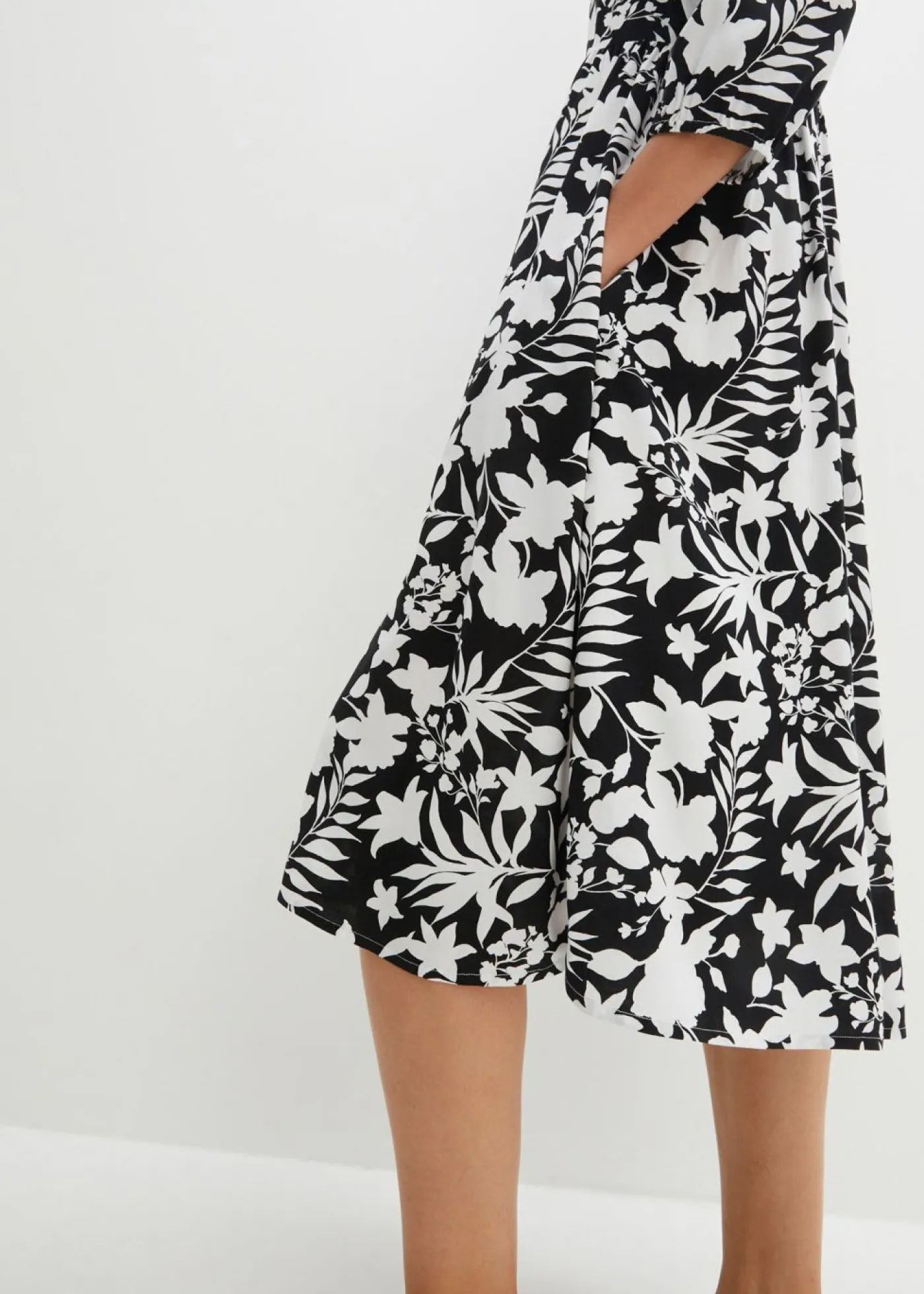 Online Vestido midi de viscosa fluida Mujer Vestidos