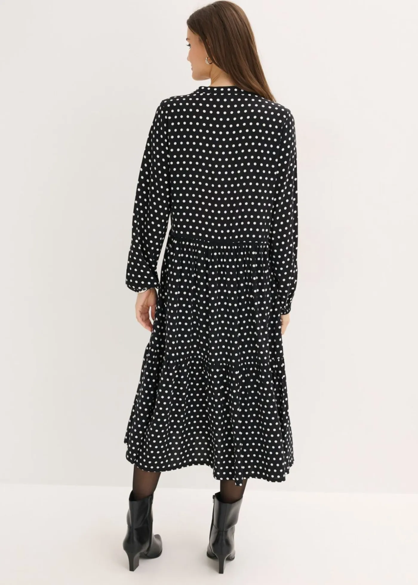 Sale Vestido midi de viscosa fluida Mujer Vestidos
