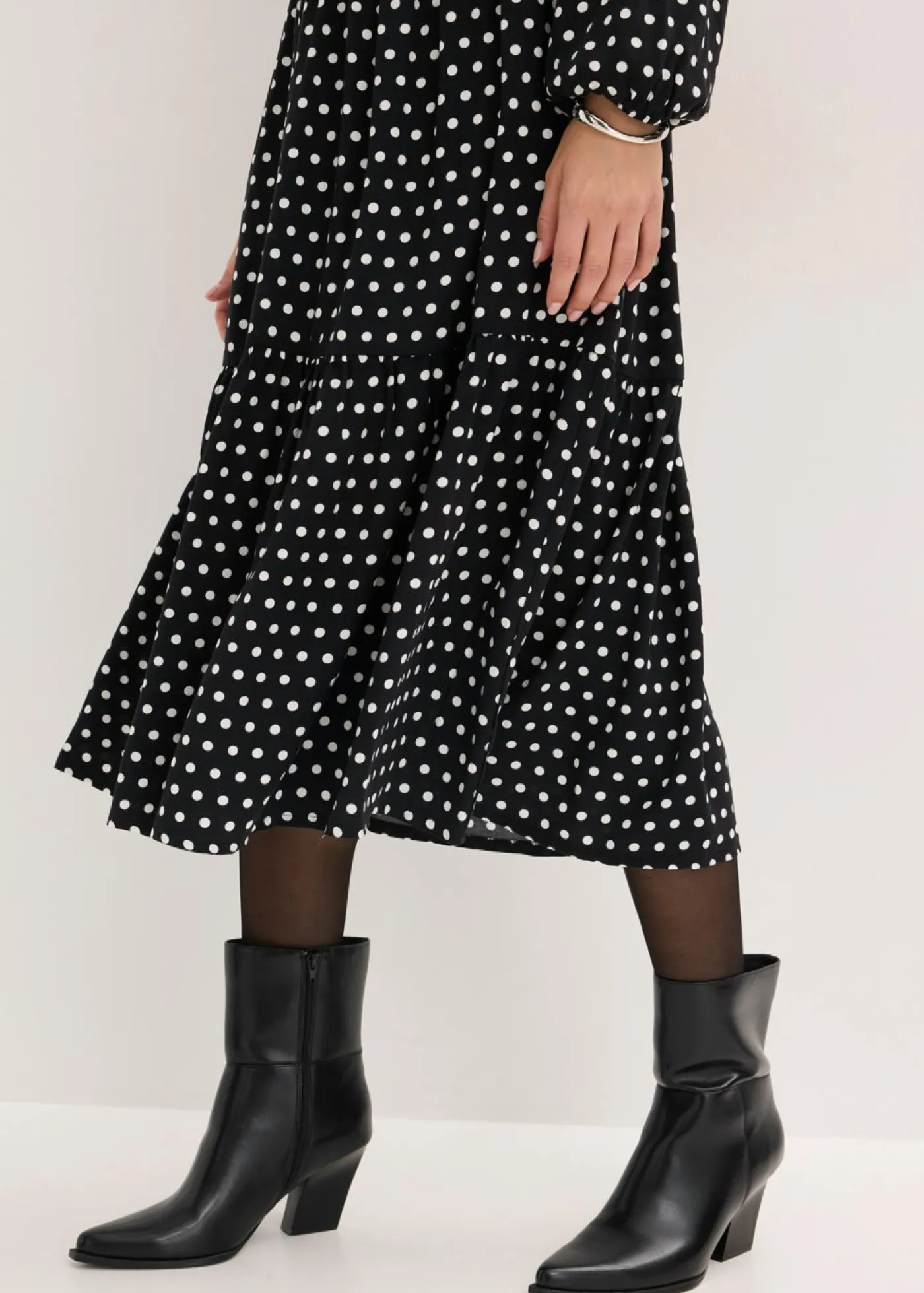 Sale Vestido midi de viscosa fluida Mujer Vestidos