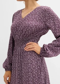 Best Vestido midi de viscosa fluida Mujer Vestidos