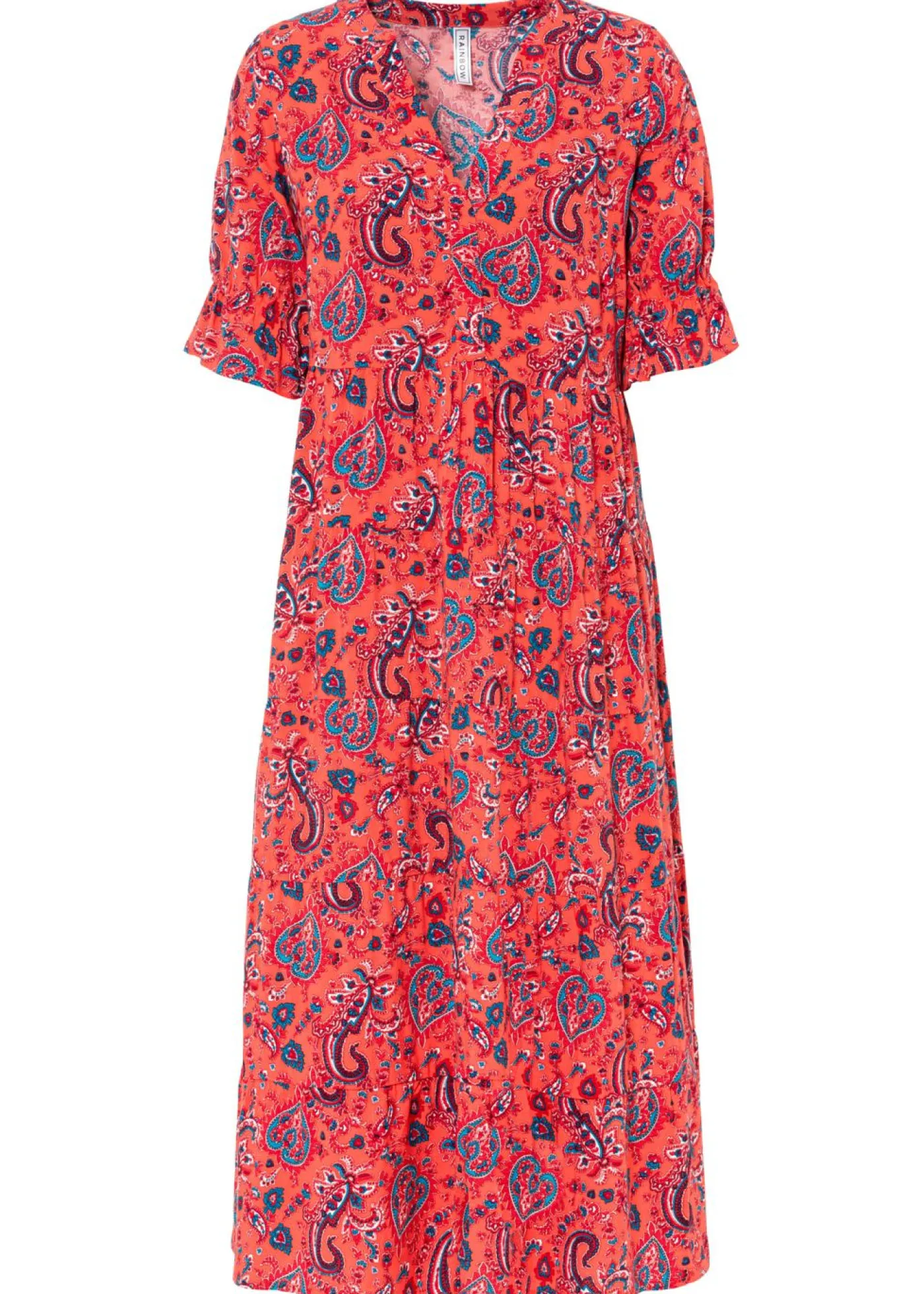 Clearance Vestido midi de viscosa pura Mujer Vestidos
