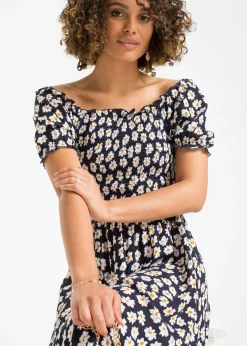 Vestido midi de viscosa pura Mujer Vestidos