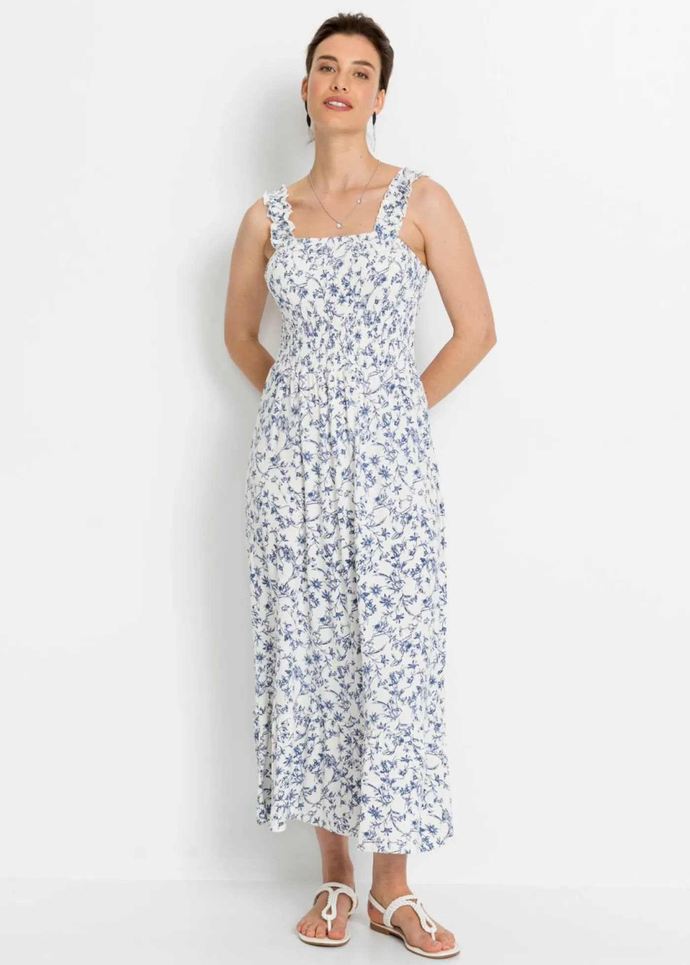 Sale Vestido midi de viscosa sostenible Mujer Vestidos