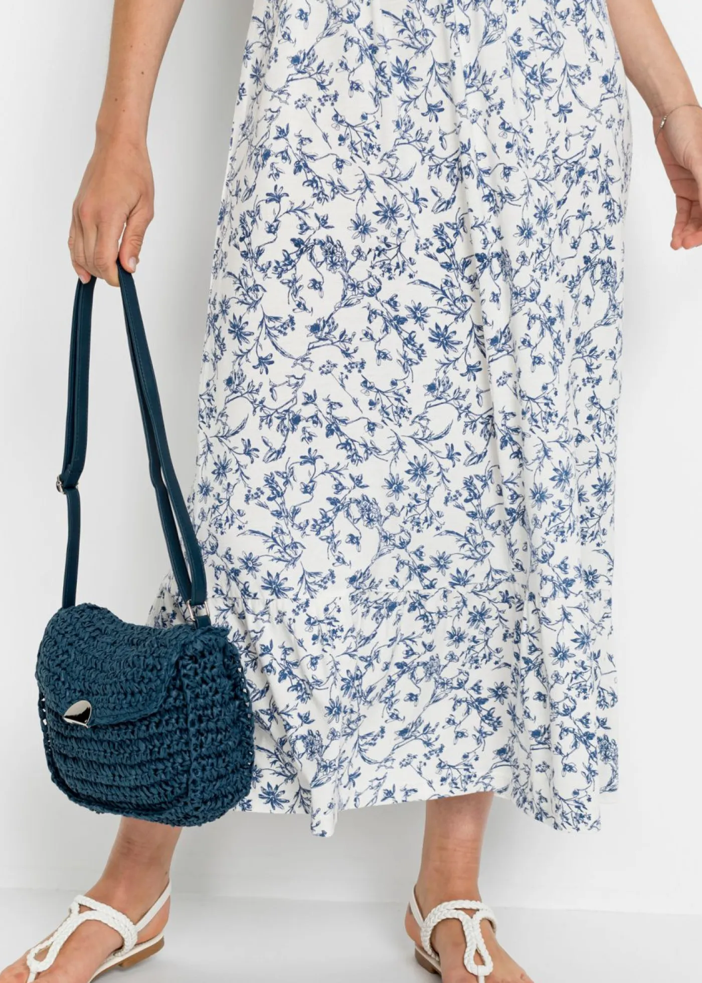 Sale Vestido midi de viscosa sostenible Mujer Vestidos