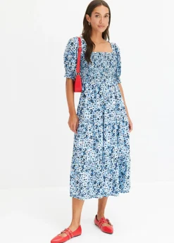 Best Vestido midi estampado Mujer Vestidos