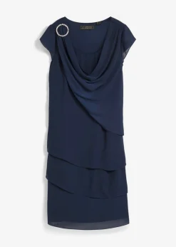 Discount Vestido mini con look de capas y accesorios decorativos Mujer Vestidos|Ropa Elegante