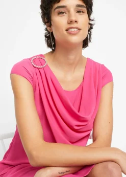 Discount Vestido mini con look de capas y accesorios decorativos Mujer Vestidos|Ropa Elegante