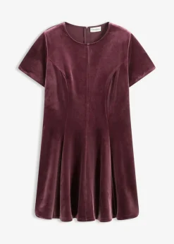 Hot Vestido mini de terciopelo suave Mujer Vestidos