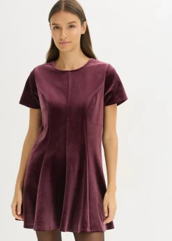 Hot Vestido mini de terciopelo suave Mujer Vestidos