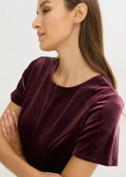 Hot Vestido mini de terciopelo suave Mujer Vestidos