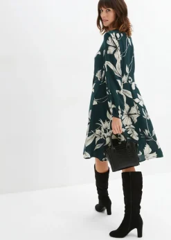 New Vestido oscilante de viscosa Mujer Vestidos