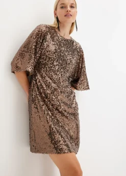 Outlet Vestido oversize de lentejuelas Mujer Vestidos|Ropa Elegante