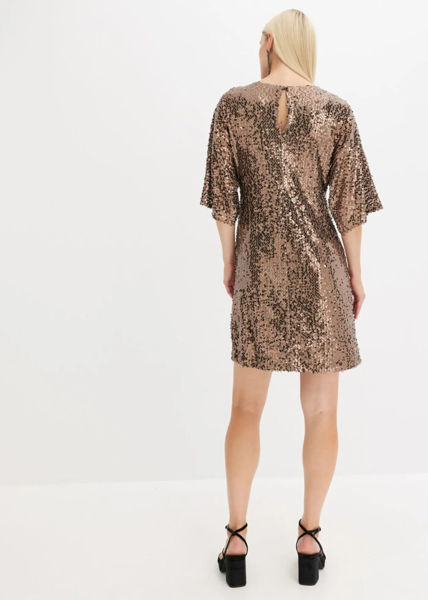 Outlet Vestido oversize de lentejuelas Mujer Vestidos|Ropa Elegante