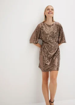 Outlet Vestido oversize de lentejuelas Mujer Vestidos|Ropa Elegante