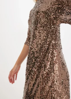 Outlet Vestido oversize de lentejuelas Mujer Vestidos|Ropa Elegante