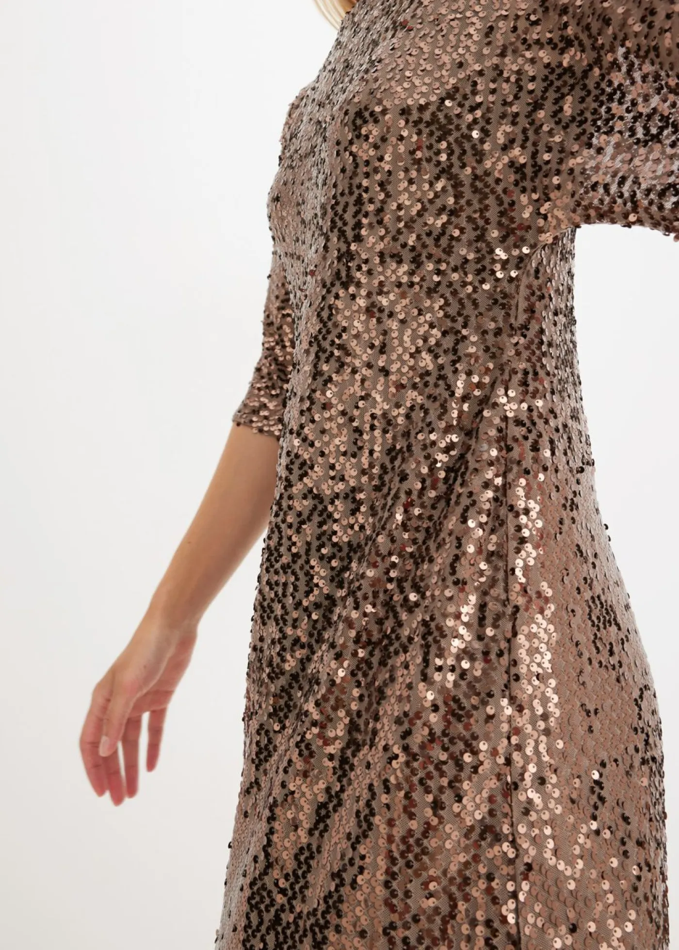 Outlet Vestido oversize de lentejuelas Mujer Vestidos|Ropa Elegante