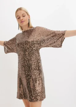 Outlet Vestido oversize de lentejuelas Mujer Vestidos|Ropa Elegante
