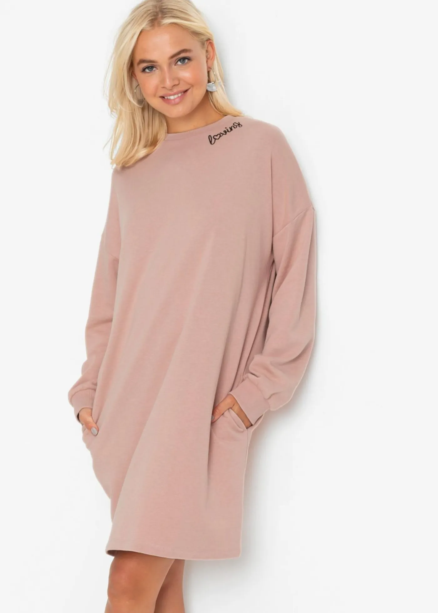 Clearance Vestido oversize tipo sudadera Mujer Ropa Cómoda|Vestidos