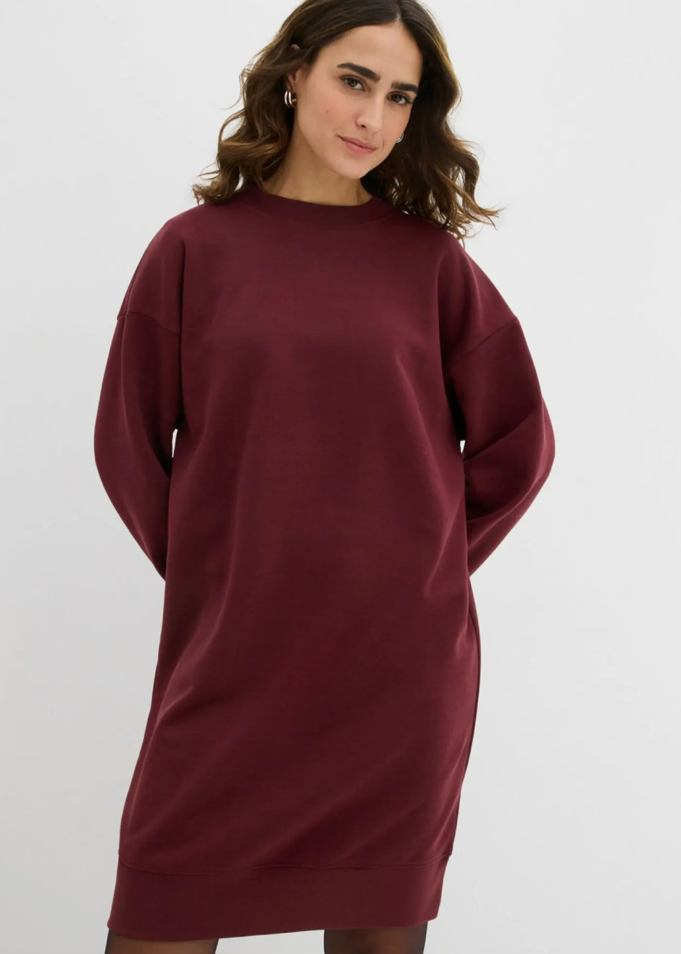 New Vestido oversize tipo sudadera Mujer Básicos|Ropa Cómoda