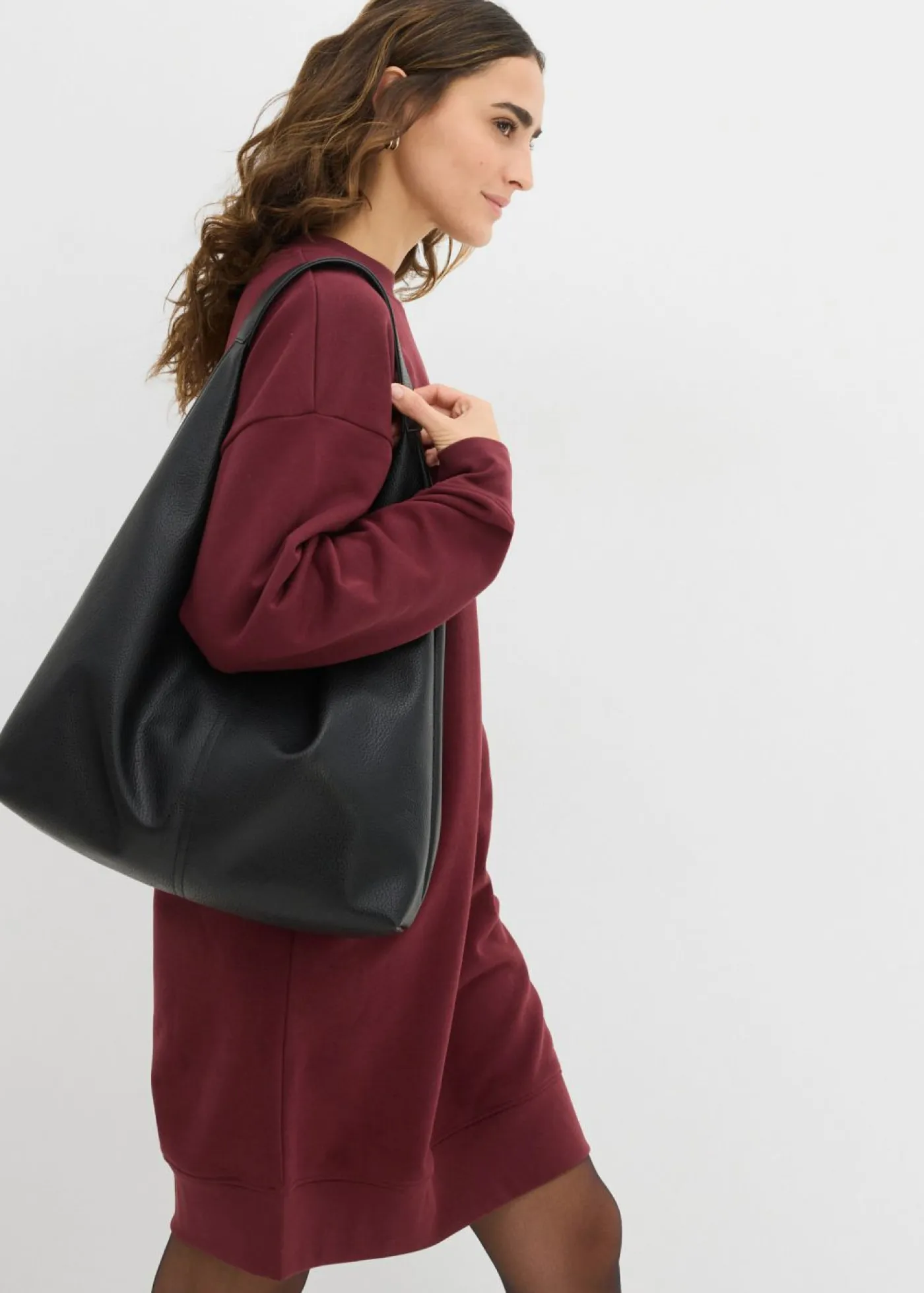 New Vestido oversize tipo sudadera Mujer Básicos|Ropa Cómoda