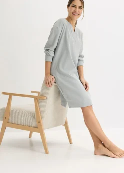 Best Vestido para casa de punto elástico suave Mujer Homewear|Ropa Para Dormir