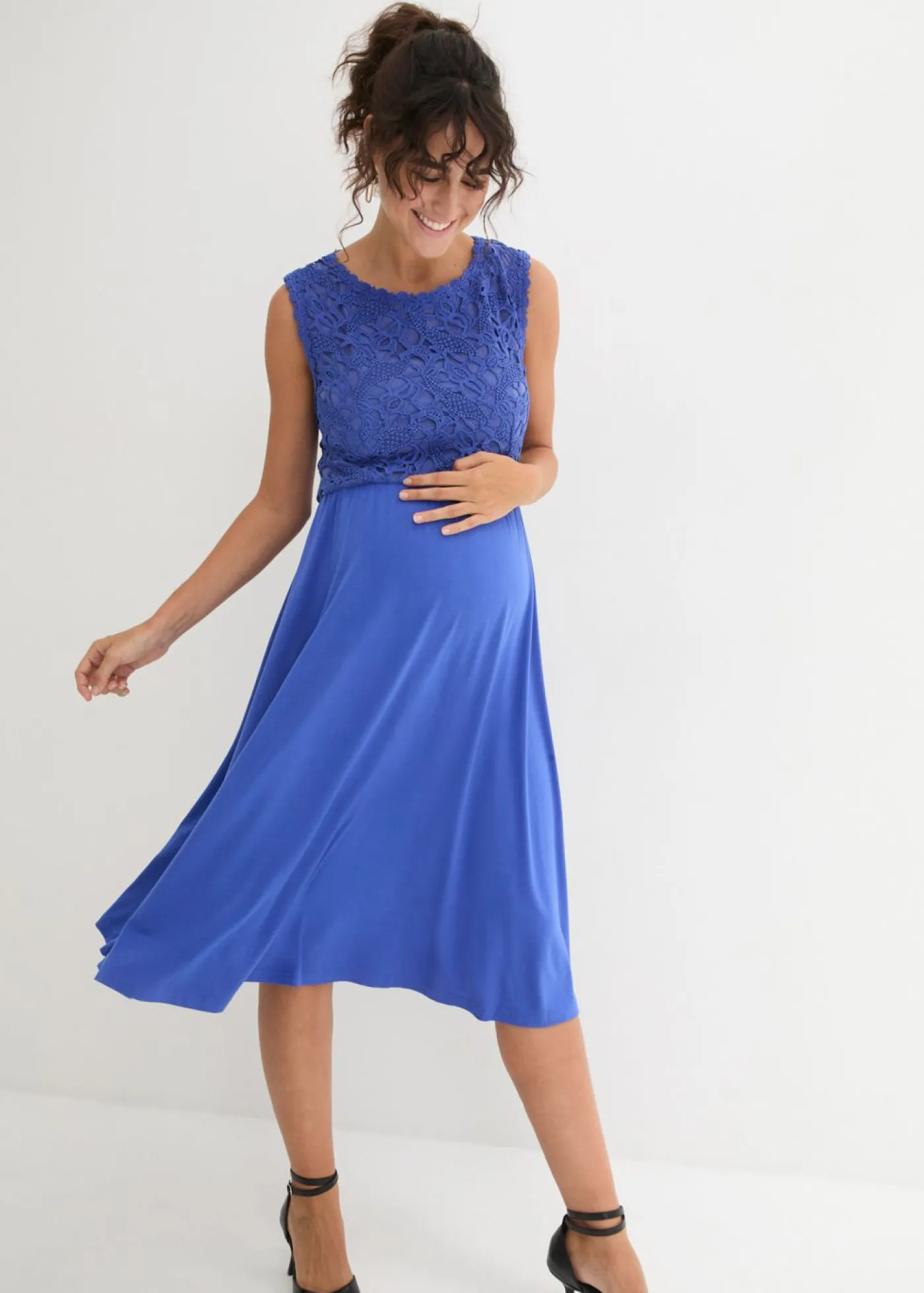 Sale Vestido premamá con encaje de punto Mujer Premamá