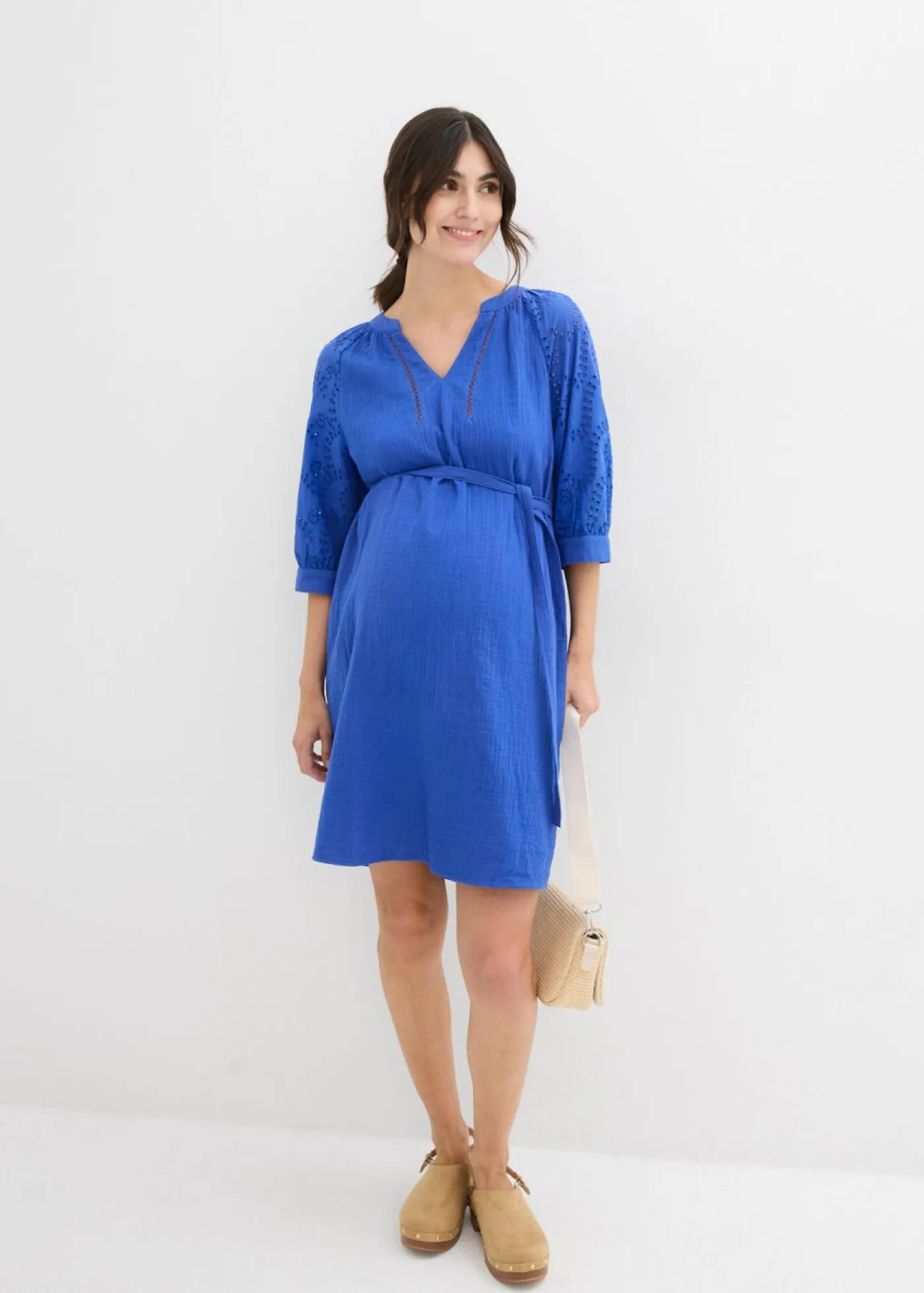 Discount Vestido premamá de muselina de algodón puro Mujer Premamá