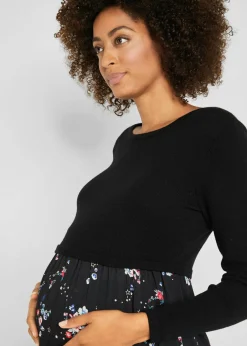 Hot Vestido premamá de punto y viscosa Mujer Premamá