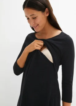 Discount Vestido premamá y de lactancia 2 en 1 con hilo brillante Mujer Premamá