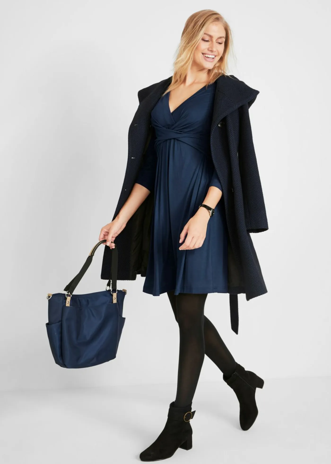 Vestido premamá/de lactancia de viscosa sostenible Mujer Premamá