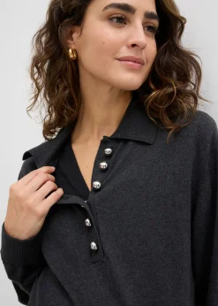 New Vestido premamá/de lactancia de punto fino de algodón orgánico Mujer Premamá