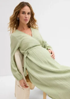 Discount Vestido premamá/de lactancia 2 en 1 de muselina de algodón Mujer Premamá